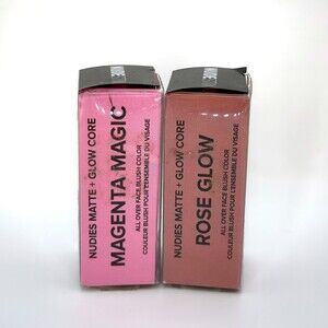 NudeStix Nudies Blush BUNDLE OF 2 Magenta Magic + Rose Glow 6g/0.21 oz Brand New